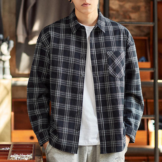 裁缝学苑QL03 情侣格子新款长袖衬衫裁剪纸样服装衣服样板裁剪图 商品图6