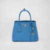 PRADA 普拉达 女士 Double Saffiano 皮革三角形徽标迷你提挎包 浅蓝色 1BG443 2A4A F0V98 XOO 商品缩略图0