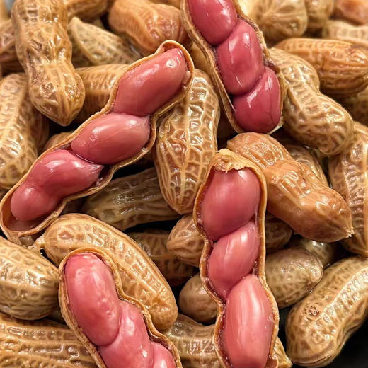 卤汁花生🥜🥜终于到货啦[哇][哇]，最好的下酒小菜，作为零食也是佳选，卤味浓厚，单独吃也不咸，吃起来不软
卤汁花生🥜一袋408克，保质期6个月，最新日期！一组两袋 商品图3