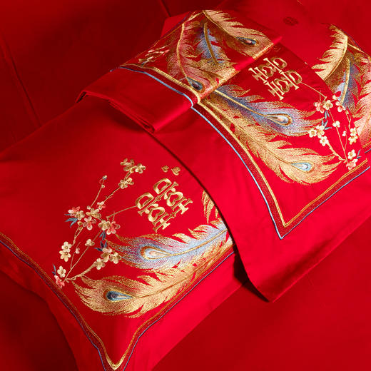 多喜爱 喜玫瑰婚庆床上用品八件套 朝暮相悦cs 商品图3