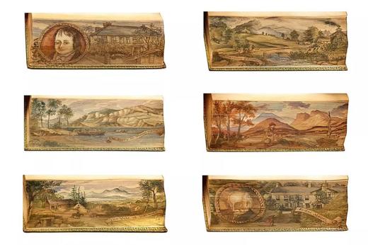 书口藏画里维埃工坊特装本！1881年 华兹华斯诗集（全6卷） 1幅肖像版画插图 全真皮精装36开 商品图7