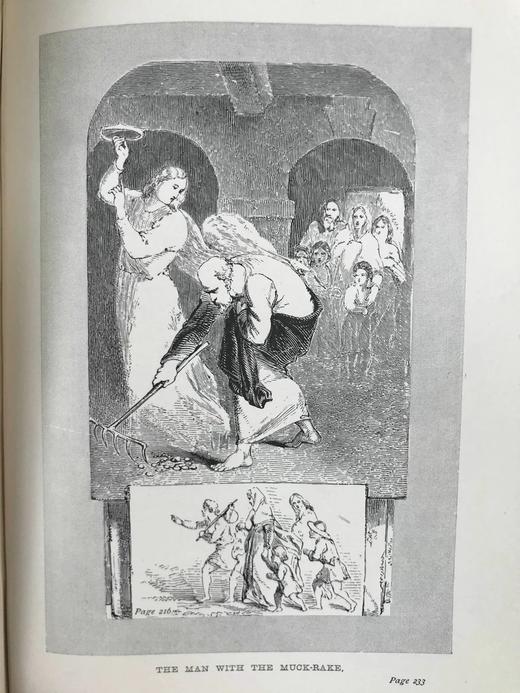 1889年 班扬《天路历程》 8幅插图 漆布精装32开 商品图6