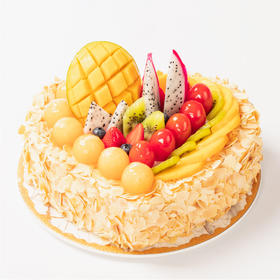 【鲜果蛋糕销量NO.1】全心全意浪漫情侣蛋糕，缤纷鲜果，果香四溢，好评如潮 （今日特惠）