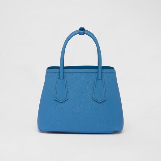 PRADA 普拉达 女士 Double Saffiano 皮革三角形徽标迷你提挎包 浅蓝色 1BG443 2A4A F0V98 XOO 商品图2