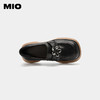 MIO米奥春季松糕鞋厚底拼色单鞋精致花朵饰扣英伦风乐福鞋女鞋M234530623 商品缩略图2