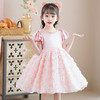 ST-HP338女童礼服裙夏季新款儿童表演礼服纱裙洋气小女孩泡泡袖蓬蓬裙 商品缩略图1