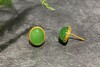 【御珠宫坊】金镶碧玉耳钉 商品缩略图3