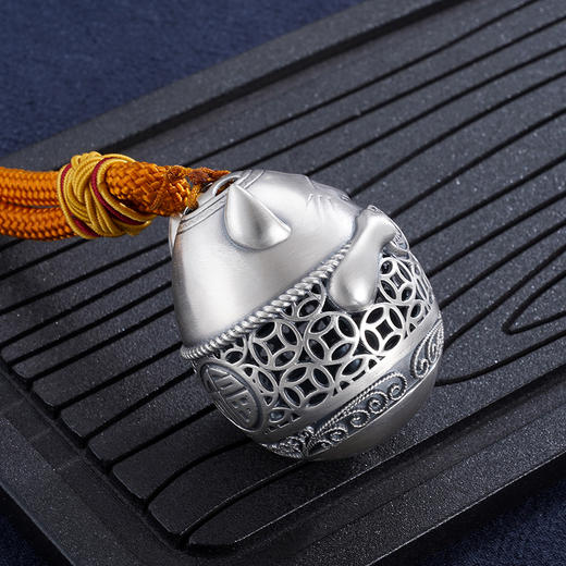 子佩集S999银【招财猫】手把件【SBJ421】纯银2306 商品图6