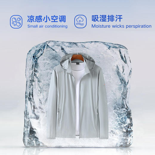 【新款DZP】大依优型大码男装夏季冰丝加肥加大皮肤衣大号防晒外套 商品图2