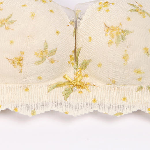 都市丽人自然舒适B杯适穿蕾丝内衣薄款3/4杯常规文胸树脂胶圈三排扣LB32M6 商品图8