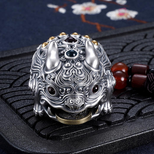 子佩集S999银【双头貔貅】手把件【BJ001171】纯银2306 商品图6