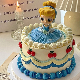 【灰姑娘】- 儿童生日蛋糕 - 公主款