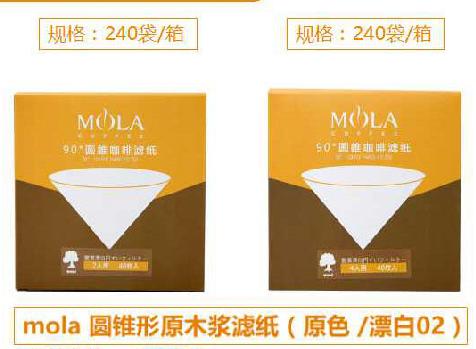 【已绝版】锥形02麻漂白滤纸（40枚） 商品图0