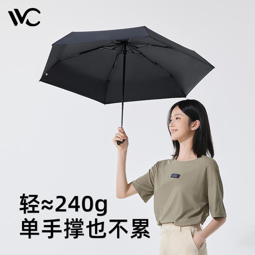 VVC栖旅防晒伞遮阳双层伞面防紫外线晴雨两用遮阳户外太阳伞 商品图2