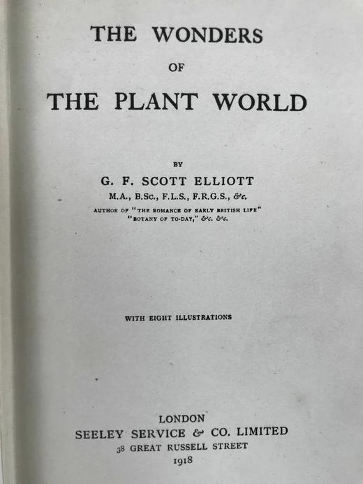 1918年 植物世界的奥妙 8幅插图 漆布精装32开 商品图3