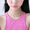 ZEGL水滴流苏项链女生轻奢小众2023新款爆款水晶锁骨链choker颈链 商品缩略图3