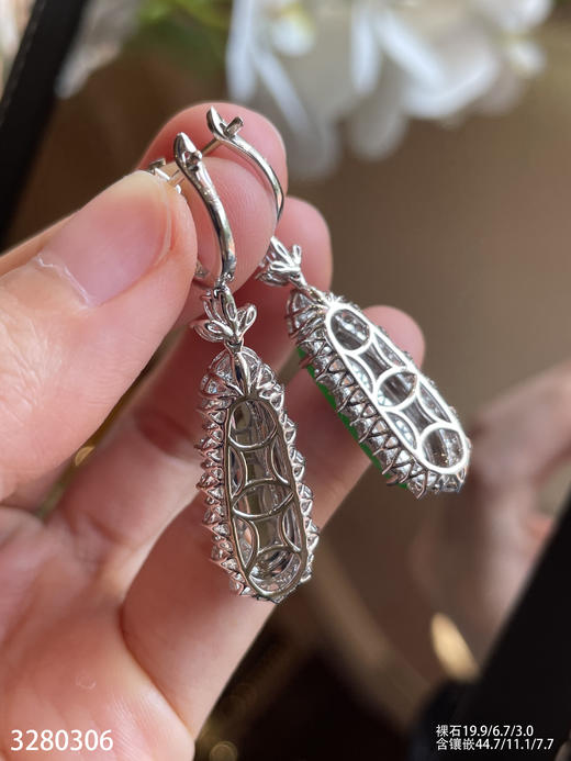 冰艳绿福瓜耳坠 59999【3280306】 商品图7