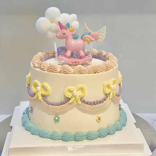 【独角兽蛋糕】-儿童款生日蛋糕-可可爱爱 商品图0