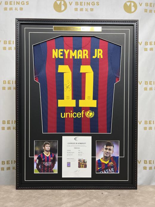 收藏系列 内马尔 巴萨队11号1314赛季 亲笔签名球衣 商品图3