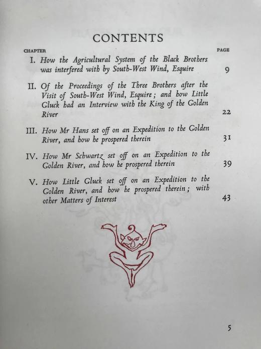 限量570册鬼才拉克姆签名本！1932年 罗斯金《金河王》 4幅彩色插图 犊皮纸软装16开带书匣 商品图7