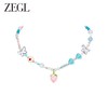 ZEGL设计师草莓小彩串甜心项链女2023年新款爆款多巴胺串珠锁骨链 商品缩略图0