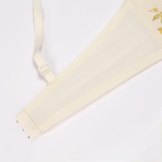 都市丽人自然舒适B杯适穿蕾丝内衣薄款3/4杯常规文胸树脂胶圈三排扣LB32M6 商品图13