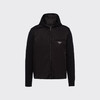 PRADA 普拉达 男士羊毛和Re-Nylon再生尼龙华达呢连帽薄款棉服 黑色 UMG026 1JF4 F0002 商品缩略图0
