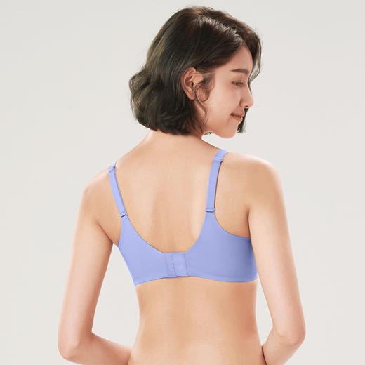 都市丽人Vbra泳布零感内衣薄款3/4杯无钢圈三排扣新年本命年红品LB36N6 商品图8