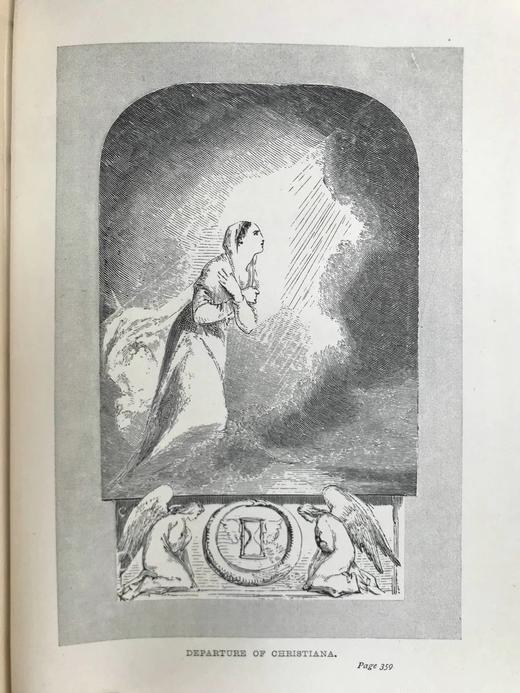 1889年 班扬《天路历程》 8幅插图 漆布精装32开 商品图4