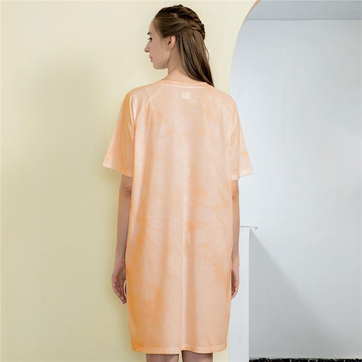 爱帝女士时尚晕染短袖连衣裙 商品图2