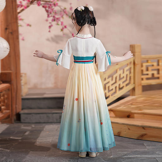 ST-24P2207夏季汉服女童古装襦裙仙儿童唐装小女孩古风连衣裙夏款 商品图3