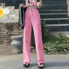【夏季新款！直筒高腰牛仔裤】复古牛仔裤女高腰设计，能够显瘦且穿着舒适，2021新款宽松直筒，带有BF风格的垂感阔腿拖地裤潮流设计，适合夏季通用场景，让你时尚又自在。 商品缩略图9
