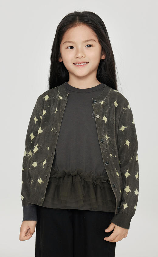 jnby  23年秋款  轻薄保暖短款开襟毛衫  1N7313520 商品图9