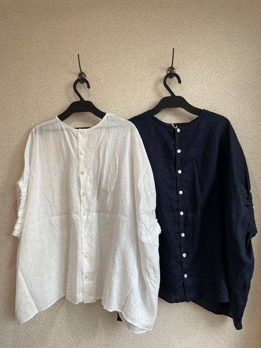5折(g)2色前后两穿麻质上衣 商品图14