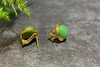 【御珠宫坊】金镶碧玉耳钉 商品缩略图1