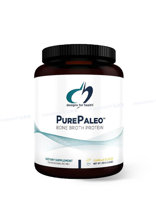 保税仓designs for health香草味水解牛骨蛋白粉剂810克/瓶 商品图3