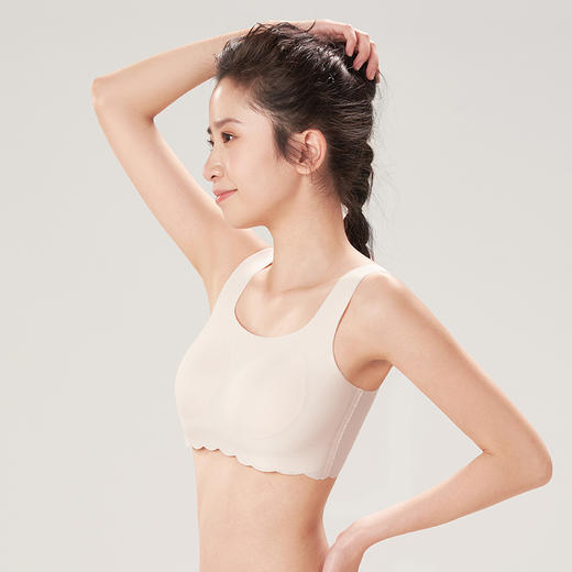 都市丽人少女优选二阶泳布内衣薄款背心式少女文胸无钢圈无排扣BB36Q3 商品图3