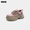 MIO米奥春季圆头高跟复古街潮运动老爹鞋舒适厚底炫酷休闲鞋女鞋M234536470 商品缩略图1