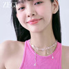 ZEGL水滴流苏项链女生轻奢小众2023新款爆款水晶锁骨链choker颈链 商品缩略图5