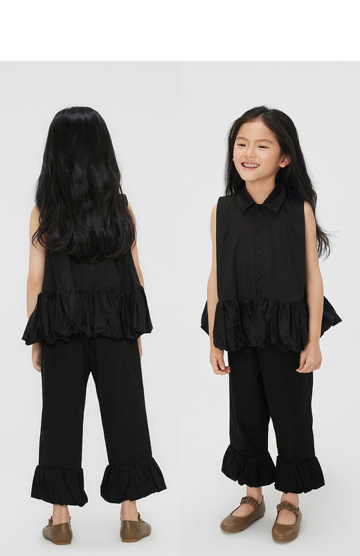 jnby  23年秋款  花苞造型长裤 1N7E13530 商品图8