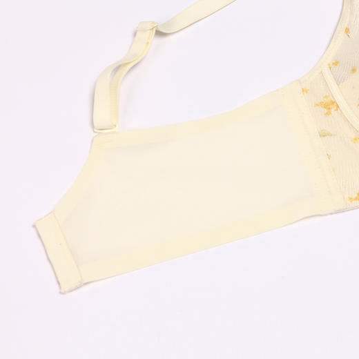 都市丽人自然舒适B杯适穿蕾丝内衣超薄款3/4杯常规文胸软钢圈三排扣LB32M7 商品图10