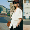 53501  IN AND ON 夏季新款棉麻气质廓形中袖衬衫显瘦休闲时尚百搭上衣女 商品缩略图3