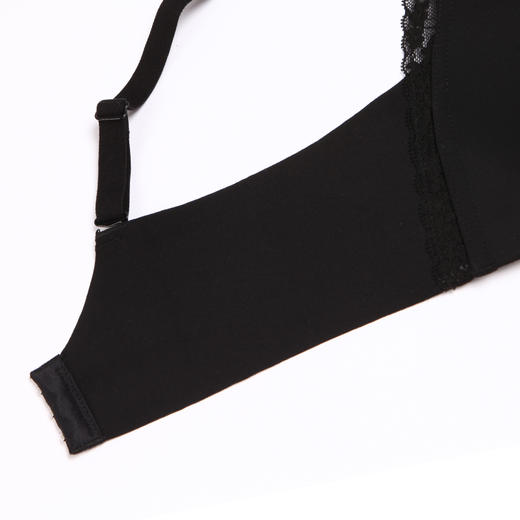 都市丽人零压无痕B杯适穿无痕更百搭泳布内衣薄款3/4杯常规文胸树脂胶圈三排扣新年本命年红品LB32B5 商品图7