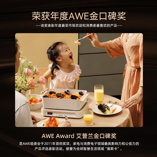 大宇锅网红料理锅 家用电火锅电热炒锅电烧烤炉电蒸锅电煮锅 S11PRO(标配+双盘)【伊藤优选302401】 商品图6