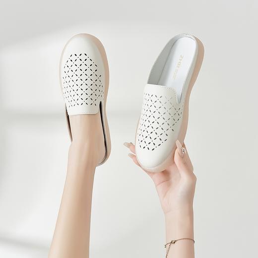 ZHR2023夏季新款透气半拖穆勒拖舒适时尚透气拖鞋外穿居家 商品图9