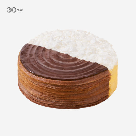 榴莲黑巧双拼 手作千层，可选6/8英寸 商品图1