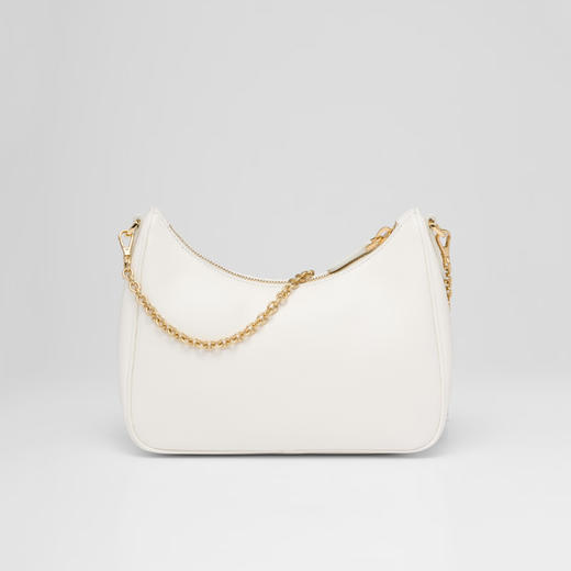 PRADA 普拉达 女士 Re-Edition 2005 Saffiano 珐琅金属三角形徽标三合一手袋 白色 1BH204 NZV F02EN V2M 商品图2