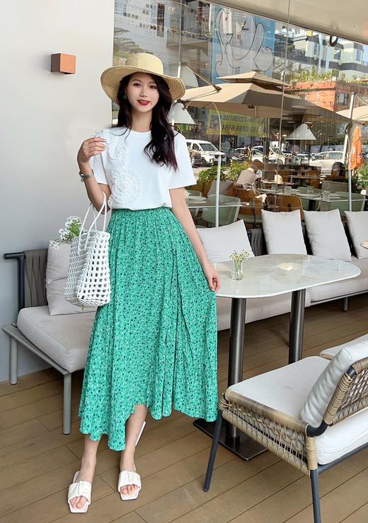 6807#立体绣花T恤 商品图0