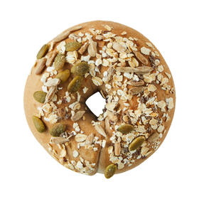 0蔗糖黑麦杂粮贝果 Rye Grains Bagel