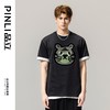 PINLI品立春季新款男士短袖休闲T恤老虎圆领上衣BG231111033 商品缩略图0